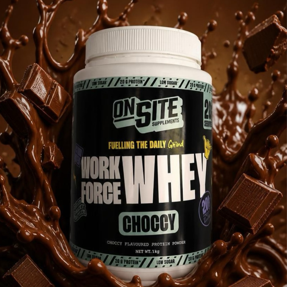 Onsite Supplements Workforce Whey Protein Powder – Choccy | 1kg